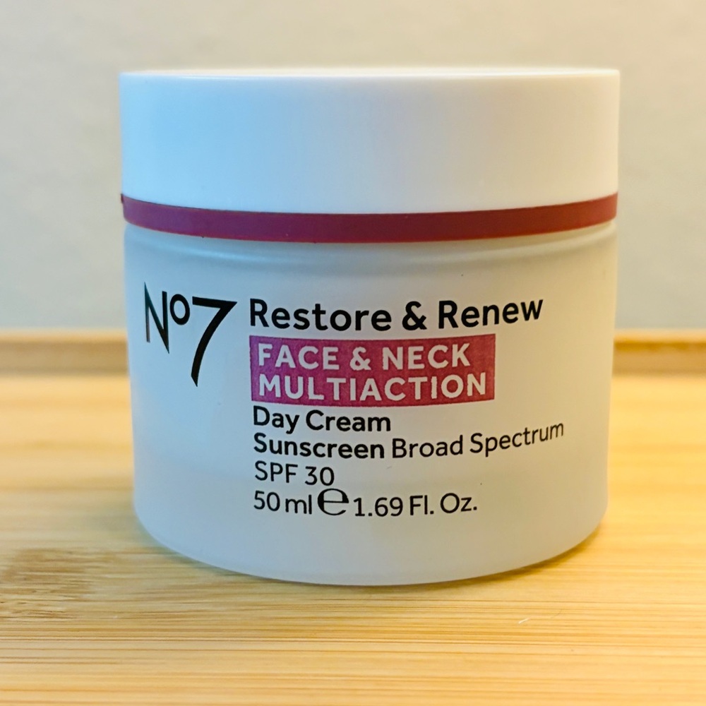 No7 Restore & Renew Face & Neck Multi Action Day Cream with SPF 30